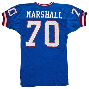 1992 Leonard Marshall Game Used New York Giants Home Jersey